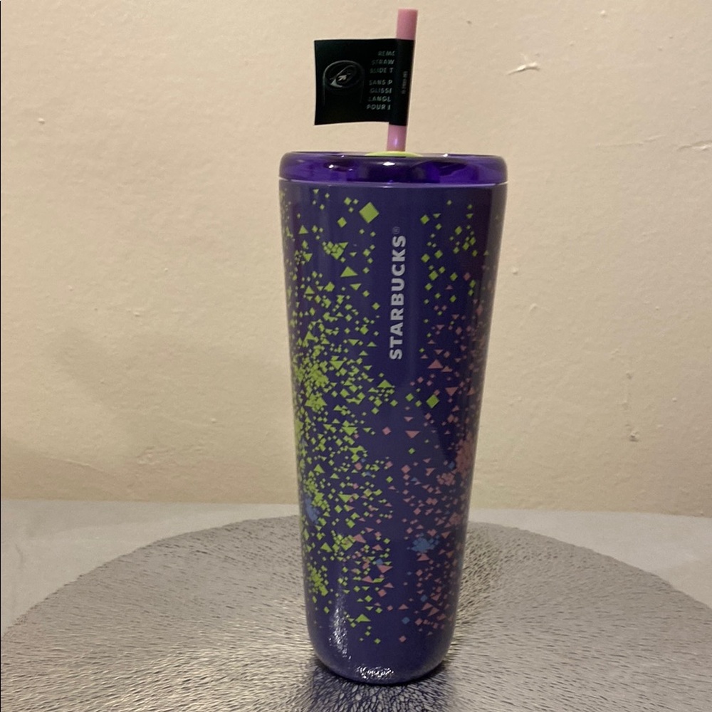Starbucks Purple Tumbler with Straw